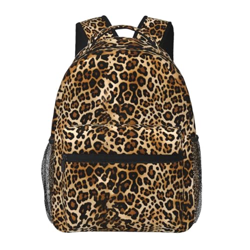 Brown Black Leopard Print