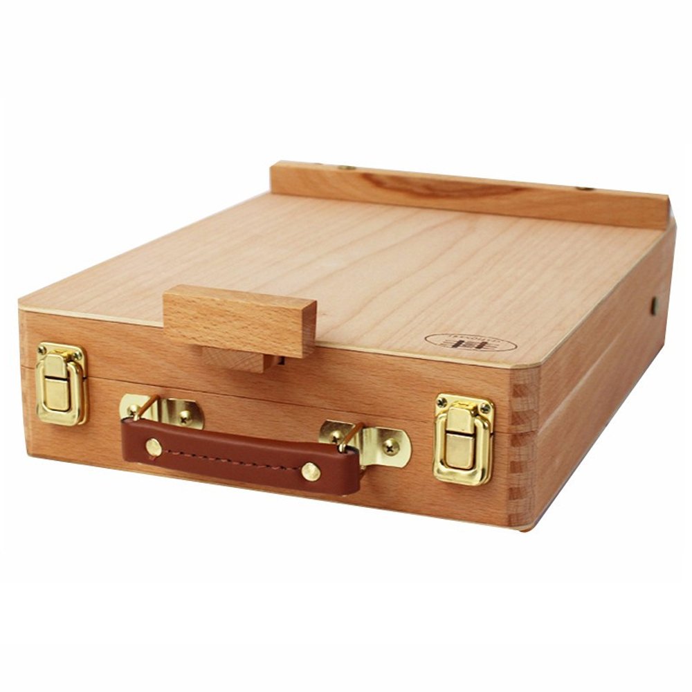 Professional Wooden Tabletop Easel & Art Supply Storage Box - Adjustable Sketching Easel for Drawing, Painting & Students | Perfect for Studio, Classroom & Outdoor Art Projects