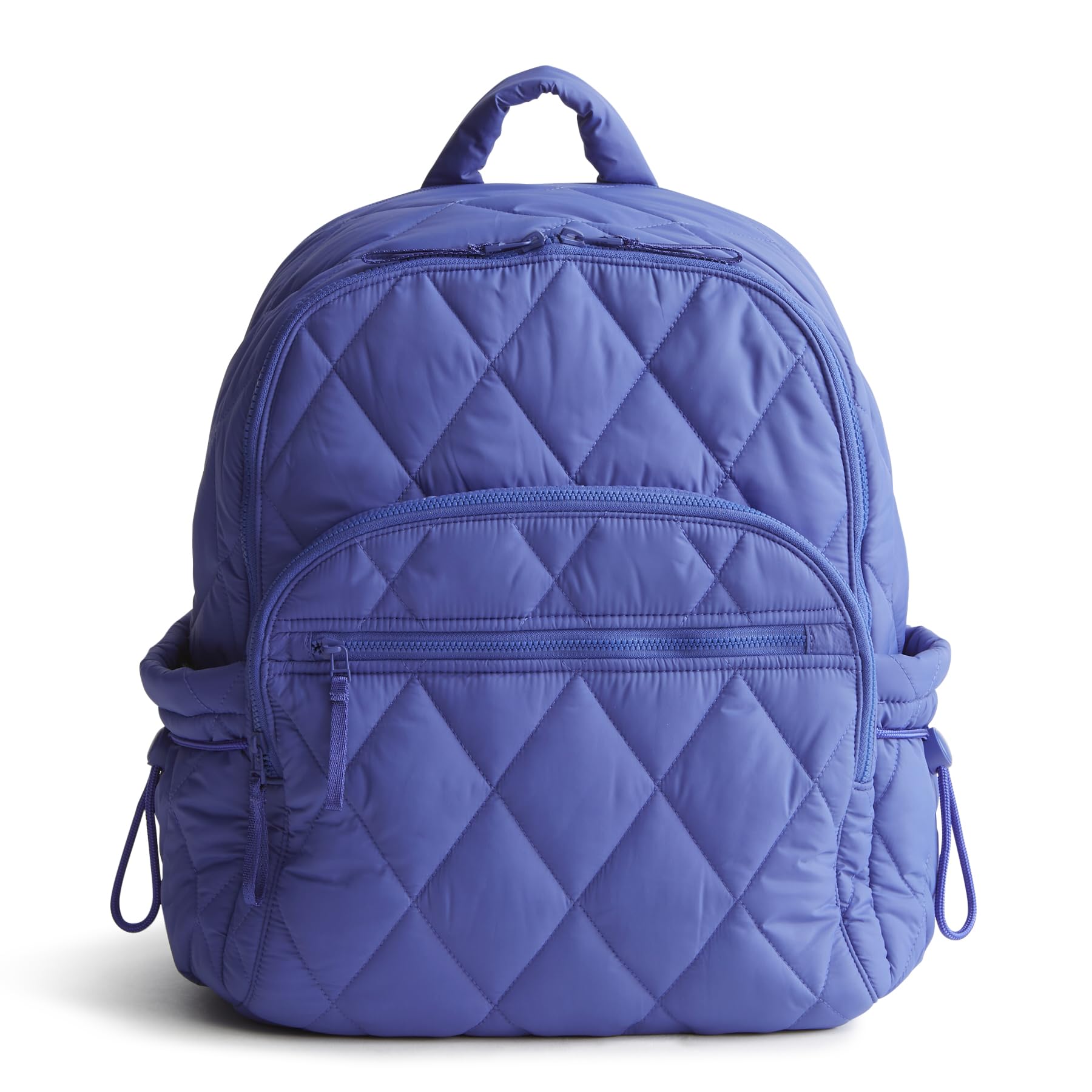 Vera Bradley Featherweight Bancroft Backpack - Lightweight Travel Backpack for Women, Deep Ultramarine Blue, Perfect for School, Work & Travel