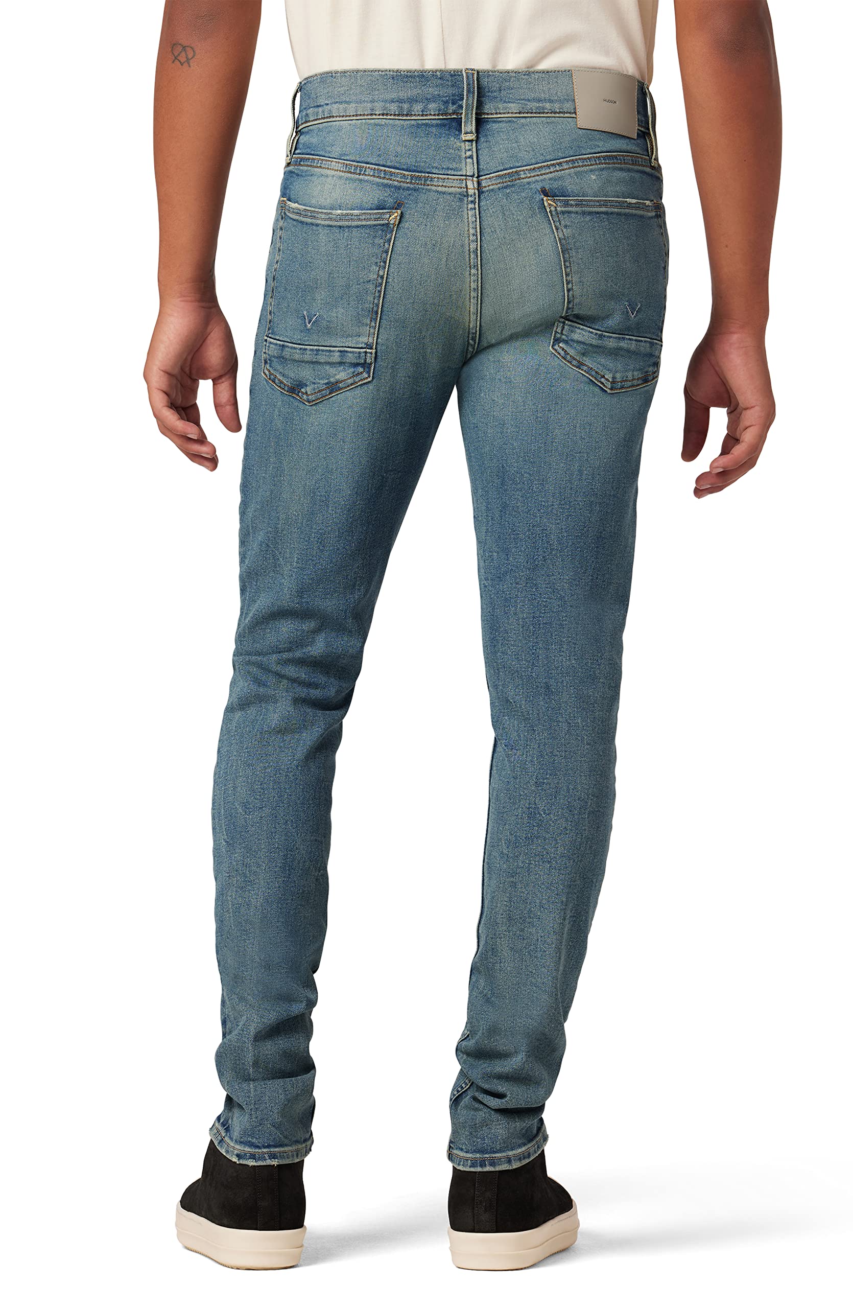 HUDSON Men's Axl Slim Fit Stretch Denim Jeans - Comfortable & Stylish for Casual Wear & Everyday Outfits