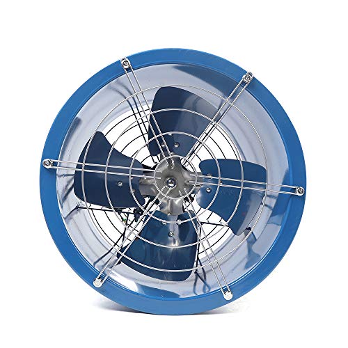 16 Inch Commercial Inline Duct Fan - 550W High Power Axial Ventilation Blower with 1420R/Min Speed, Explosion Proof for Industrial & Warehouse Use - Perfect for HVAC Systems, Workshop Ventilation, and Greenhouse Air Circulation