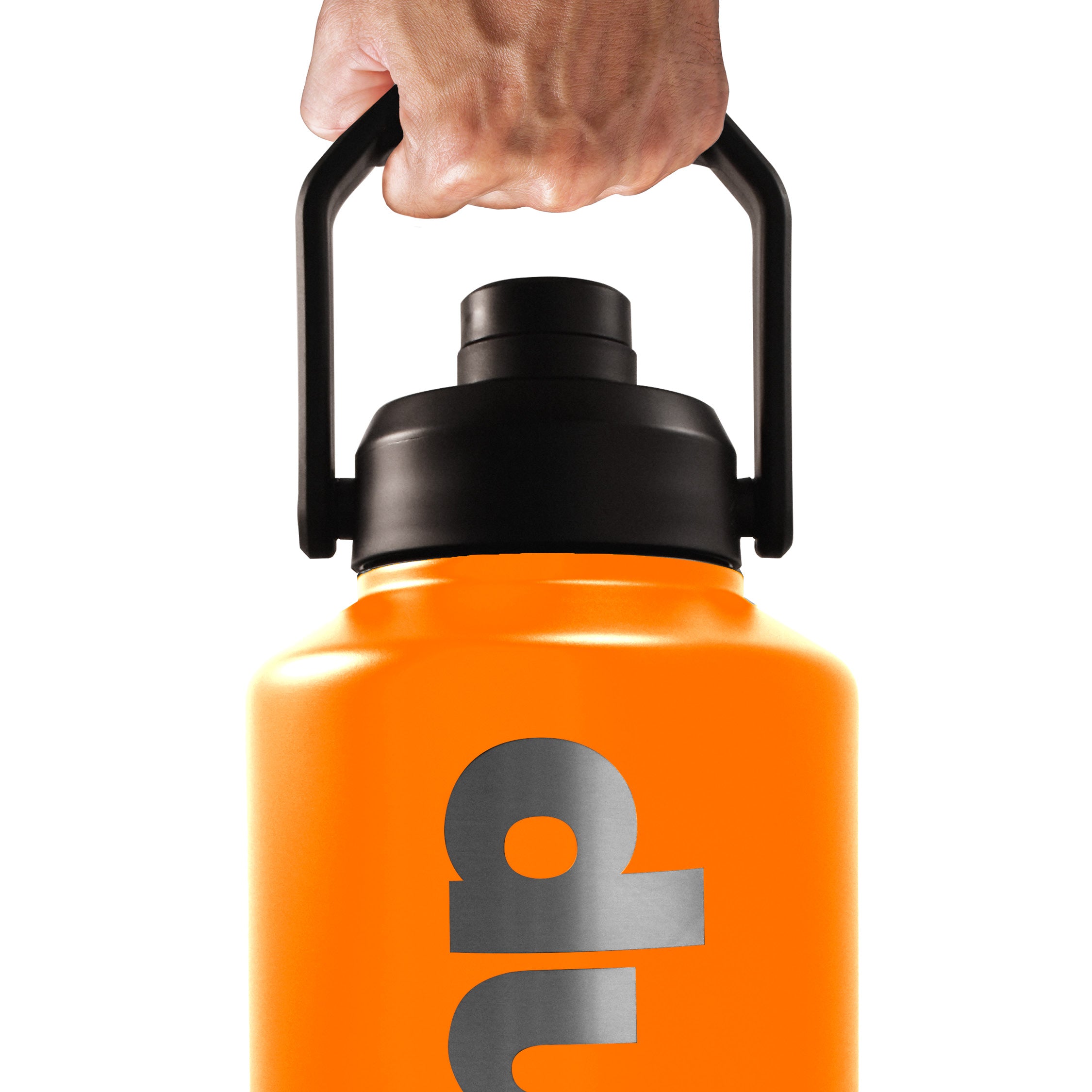 4L Durable Water Bottle - Sunnyboy Orange - Large Capacity Hydration for Outdoor, Hiking, Camping & Sports
