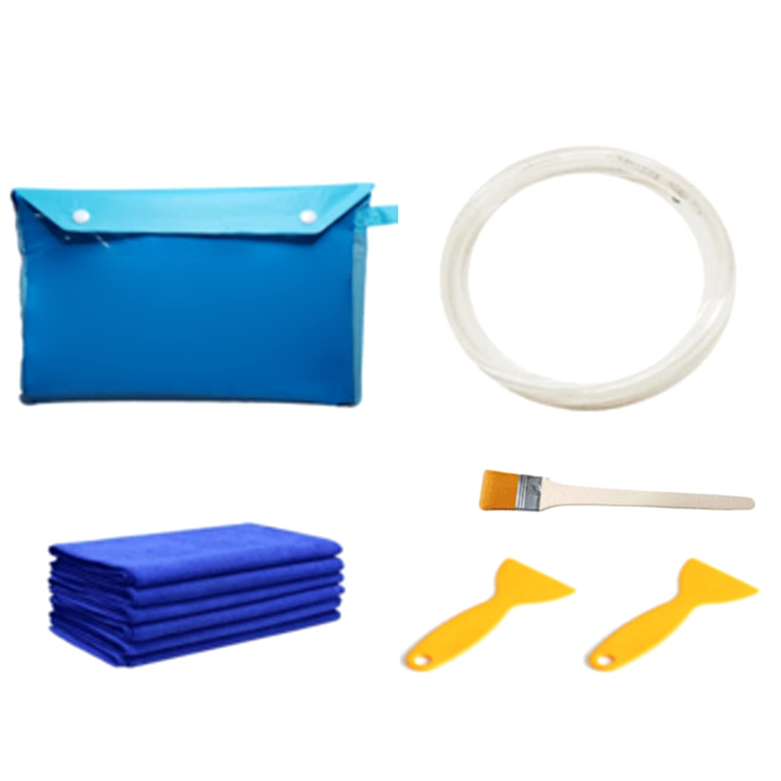 Split Air Conditioning Cleaning Kit - Waterproof Cover Bag for Dust Protection & Washing | Wall Mounted AC Service Bag with Water Pipe (Blue) | Perfect for Home & Office AC Maintenance