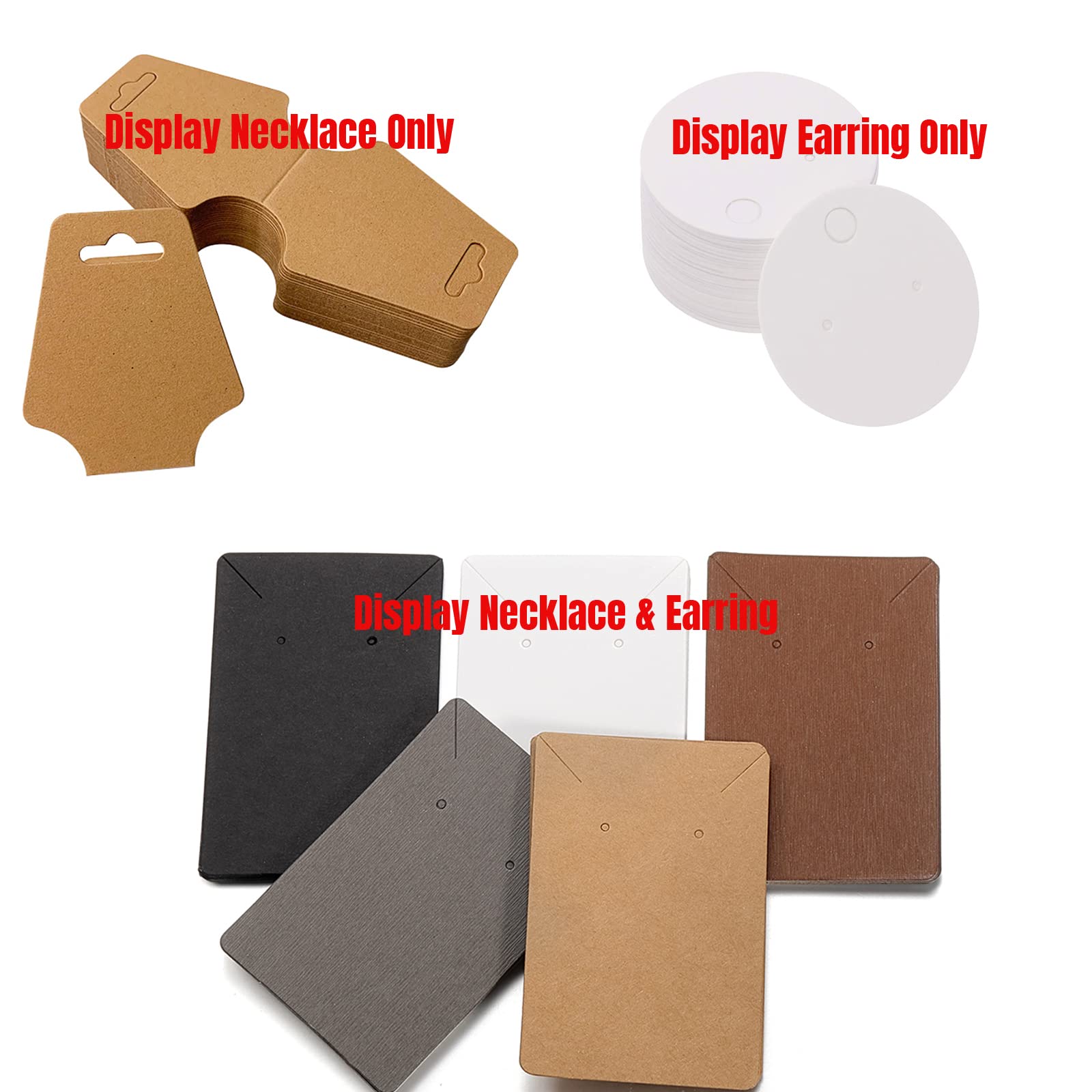 Custom Earring Display Cards & Necklace Hanging Cards - Jewelry Packaging & Retail Display for Boutiques, Craft Shows & Online Stores