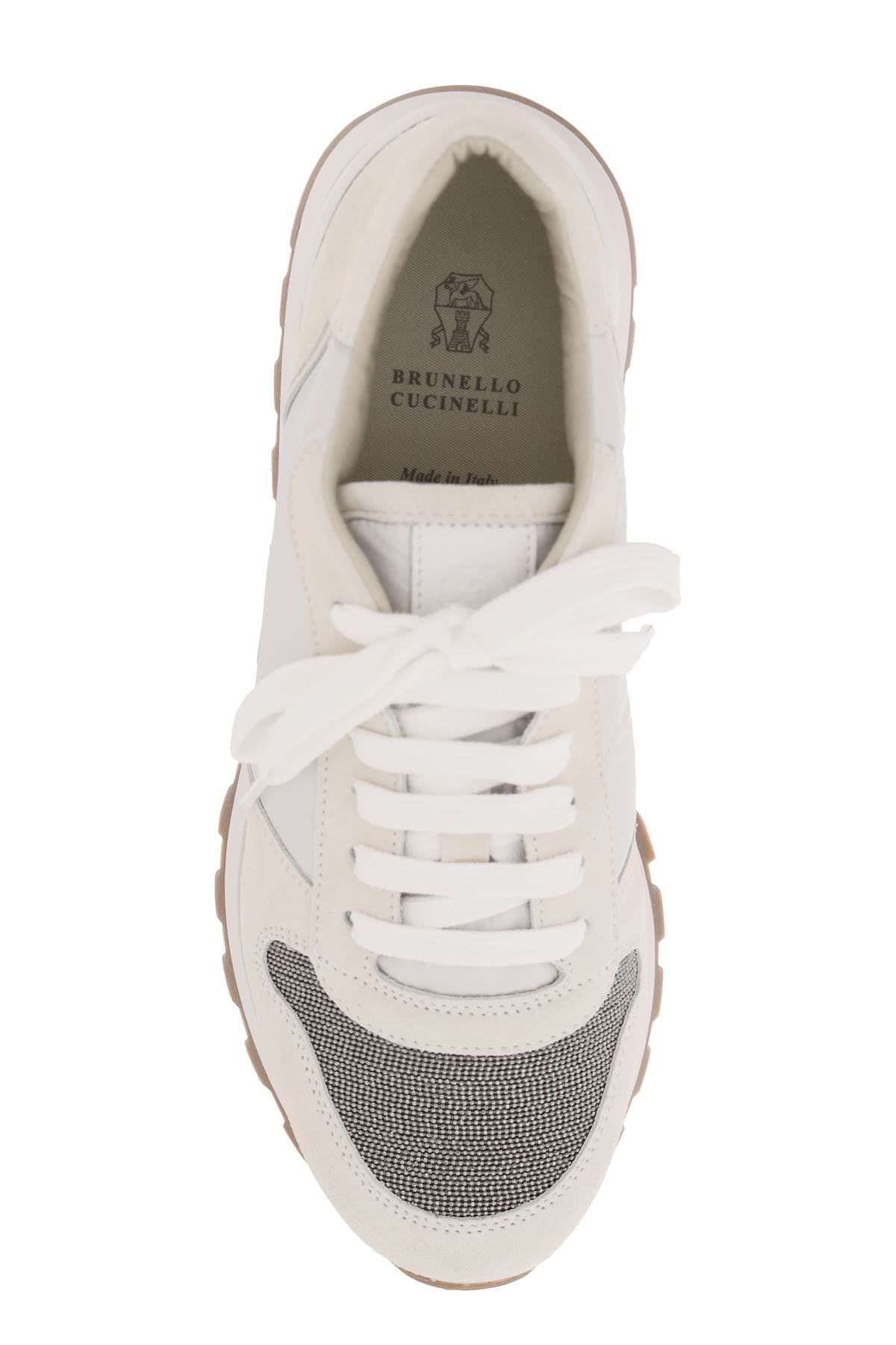 Brunello Cucinelli Women's Sneakers with Monili Toe - Stylish & Comfortable Casual Shoes for Everyday Wear & Fashion Outfits
