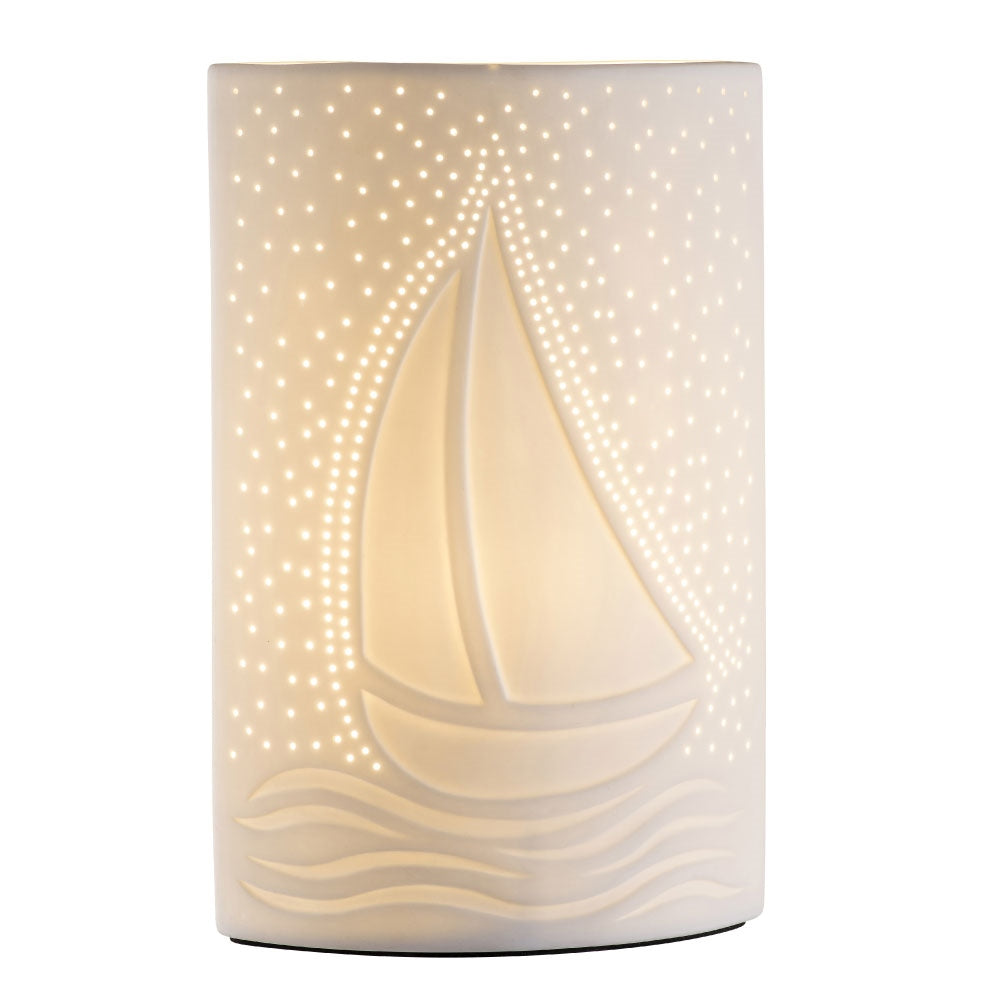 Belleek Living Sail Away Luminaire - Elegant Nautical Table Lamp for Coastal & Beach House Decor | Perfect for Living Room, Bedroom, or Office Lighting