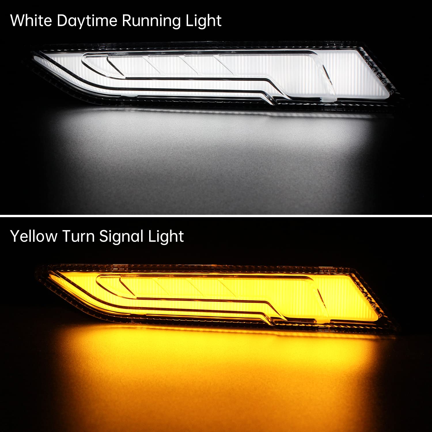 Polaris Slingshot S SL SLR R LE 2014-2021 Lower Accent Panel Light Kit - Compatible Daytime Running Lights & Trim Panel Replacement for 2884605 2884606 (Front) - Perfect for Night Driving & Custom Car Upgrades