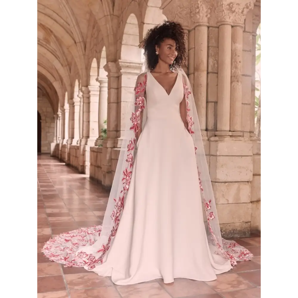 Josephine Lynette by Maggie Sottero Wedding Dress - Sample Sale | Elegant Bridal Gown for Church Ceremony & Beach Weddings