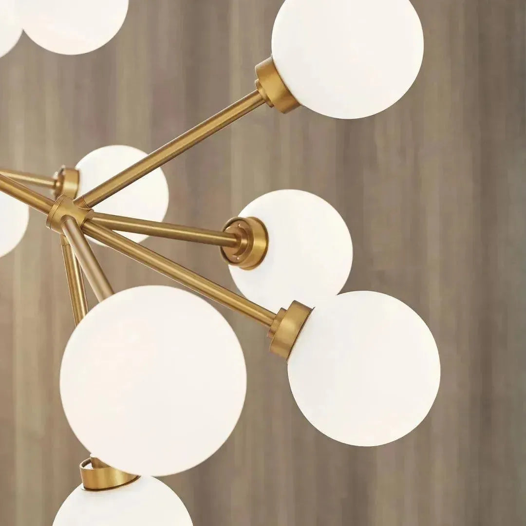 Mara Grande Chandelier - Modern Crystal Ceiling Light Fixture for Dining Room, Living Room & Bedroom | Elegant Home Decor Lighting for Weddings & Luxury Interiors