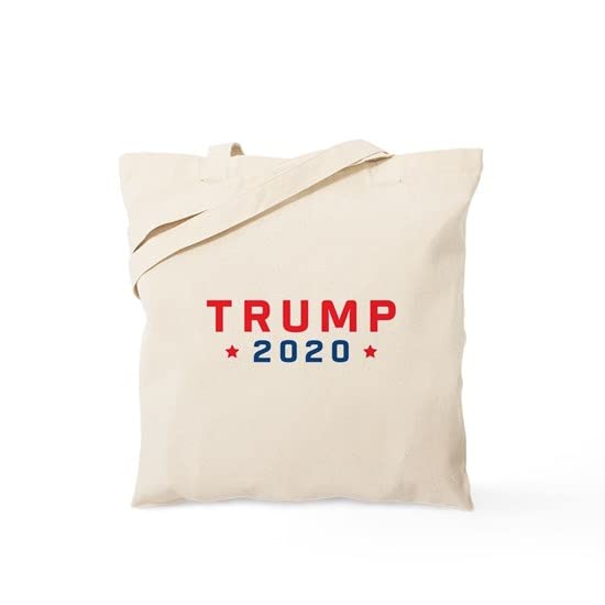 Trump 2020 Tote Bag - Natural Canvas Reusable Shopping Bag for Groceries, Beach & Political Events | Eco-Friendly Cotton Carryall for Campaign Supporters