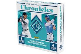 2022 Panini Chronicles Baseball Hobby Box - 24 Packs with Autographs & Memorabilia Cards - Perfect for Collectors, Investors and Fantasy Baseball Fans
