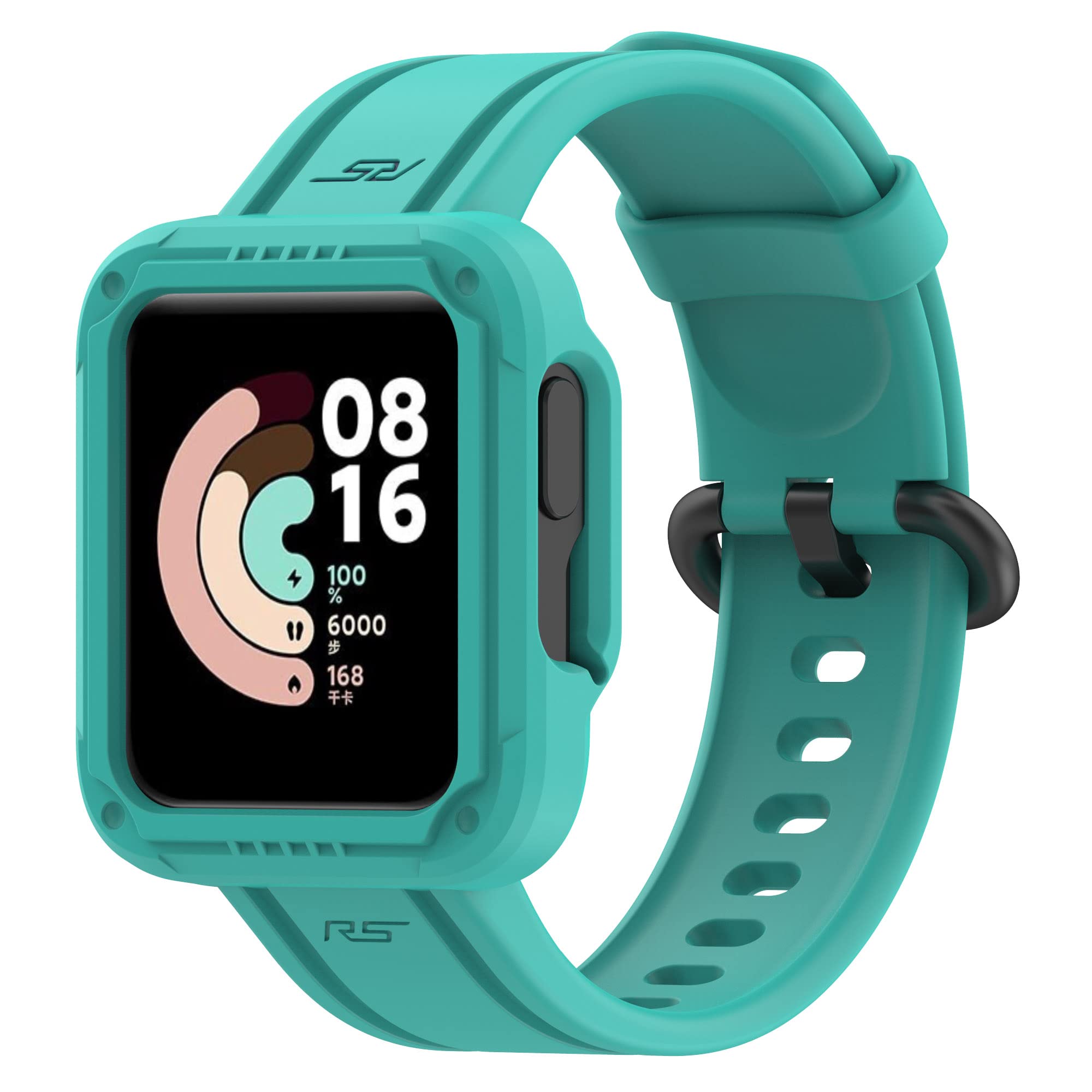 Shockproof Redmi Watch2 Lite Band with Bumper Case - For Sports & Outdoor