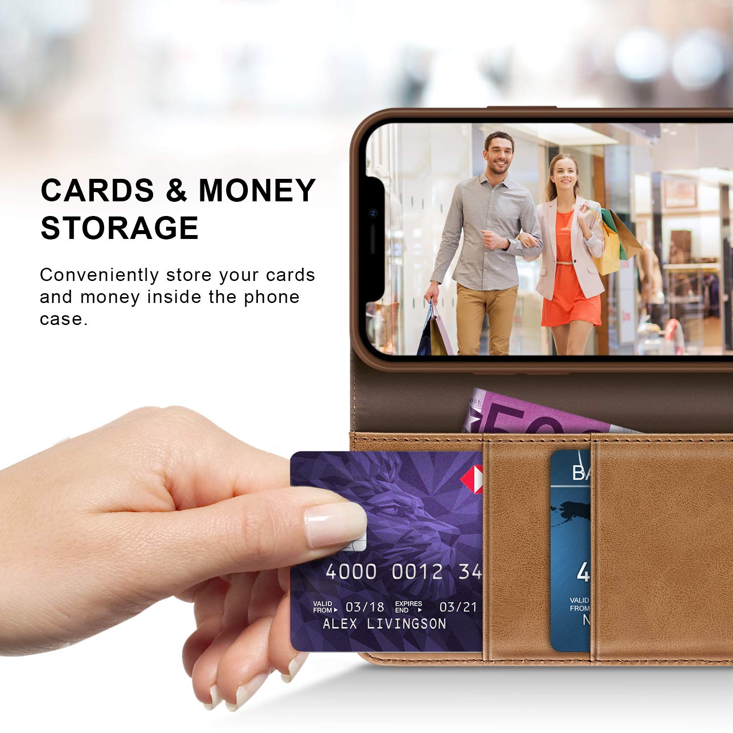 Samsung Galaxy A52S 5G Case - PU Leather Wallet Cover with Magnetic Closure, Card Slots & Coin Pouch | Protective Phone Case for Samsung A52S | Perfect for Work, Travel & Everyday Use (Blue)