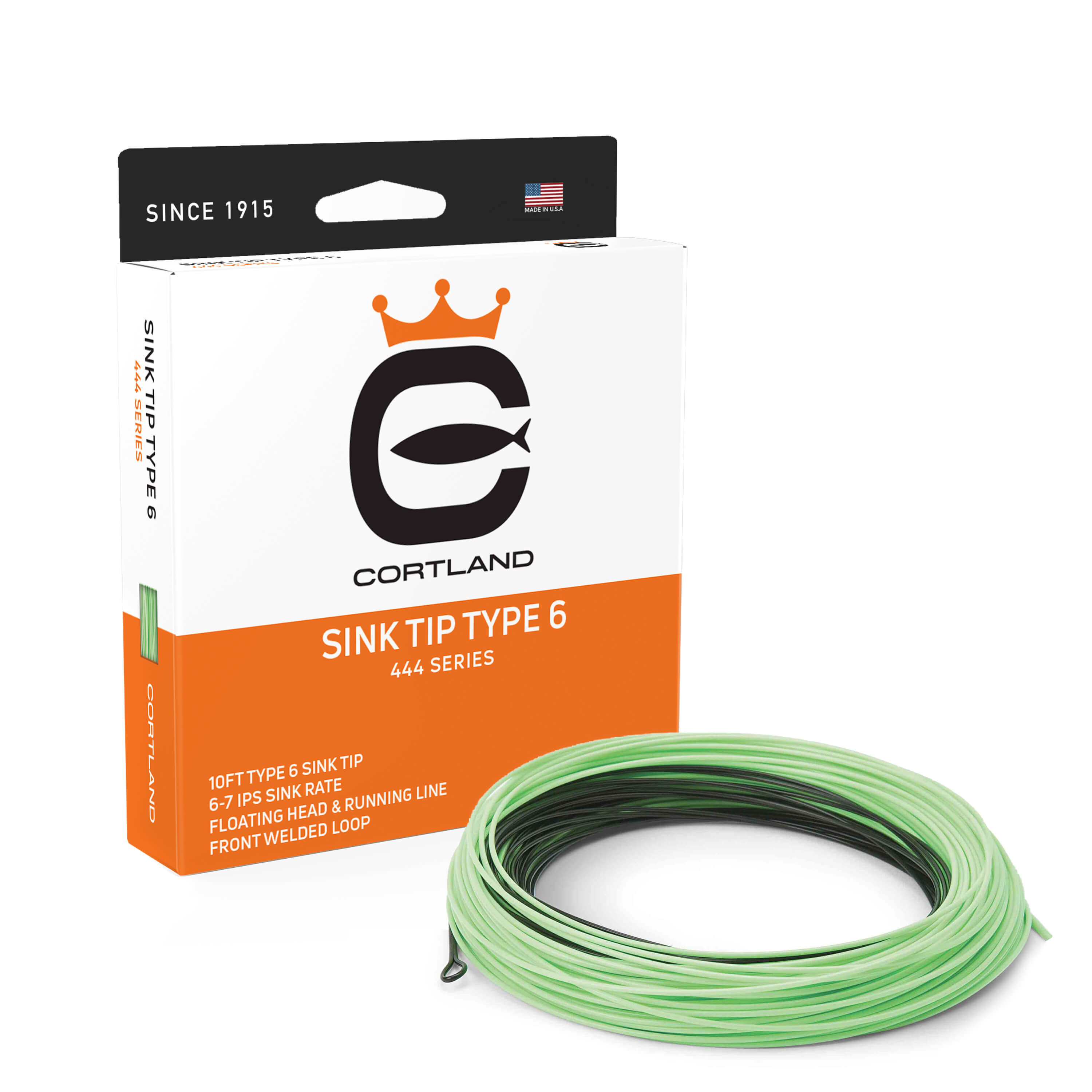 6FT Sink Tip Fly Fishing Line - Premium Sinking Line for Trout, Bass & Salmon - Ideal for Deep Water & Fast Current Fishing