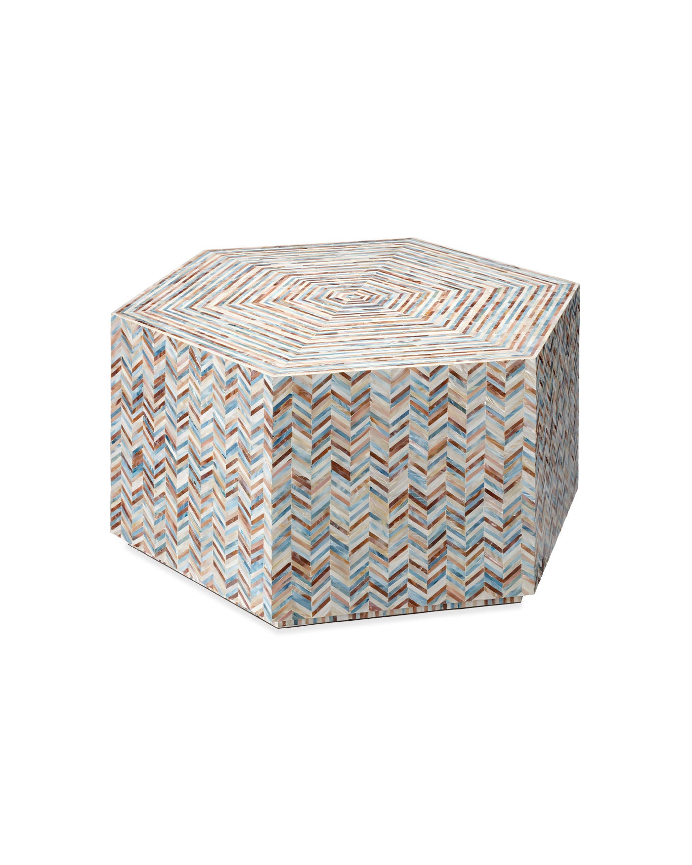 Modern Hexagon Coffee Table - Mid-Century Style Wooden Accent Table for Living Room | Perfect for Small Spaces, Home Decor & Coffee Lovers