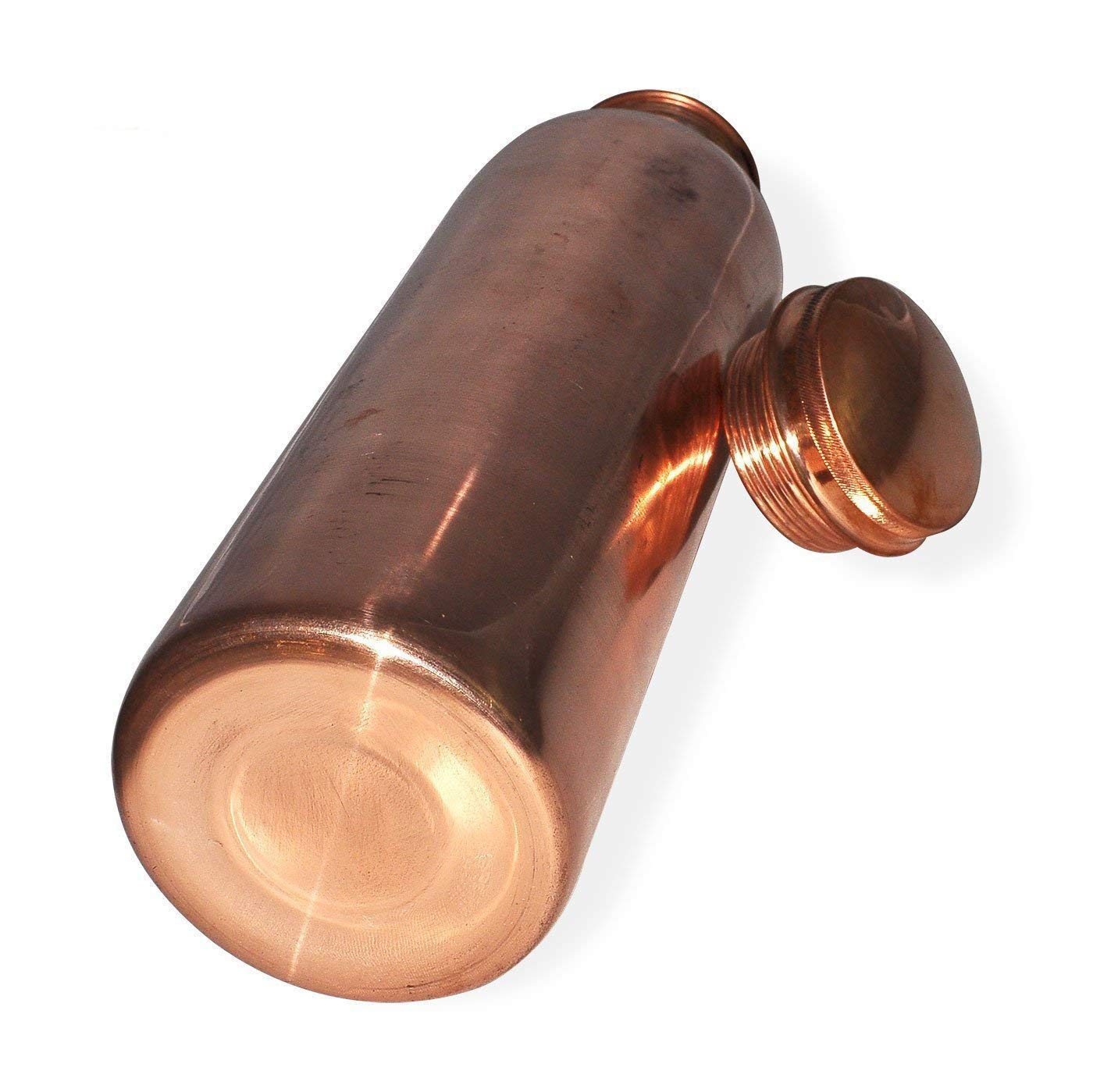 1L Pure Copper Water Bottle Set - 100% Premium Copper, BPA-Free, Leak-Proof for Gym, Yoga & Outdoor Activities | Keeps Water Cool Naturally | Ayurvedic Health Benefits