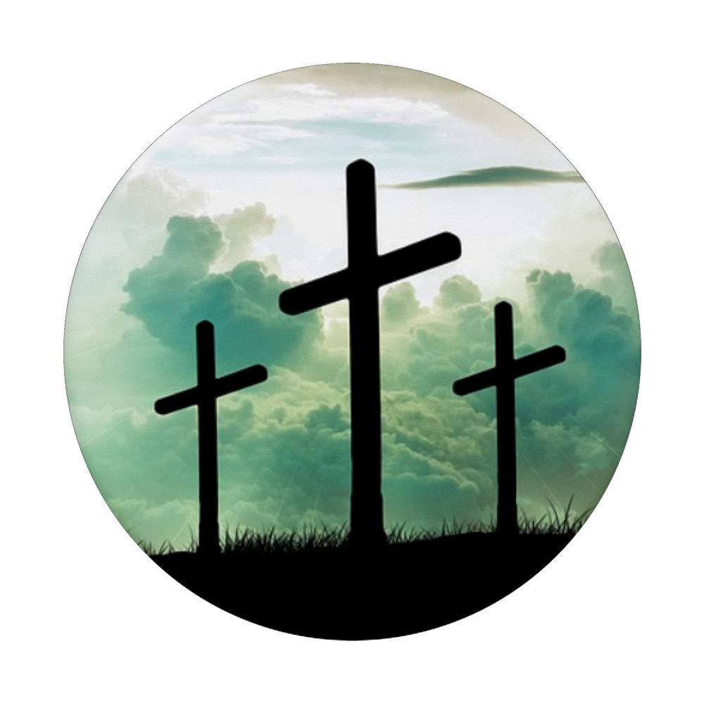 3-Pack Jesus Cross Christian Love PopSockets PopGrip - Interchangeable Phone & Tablet Stand with Swappable Base - Perfect for Bible Study, Church, Prayer & Daily Devotion