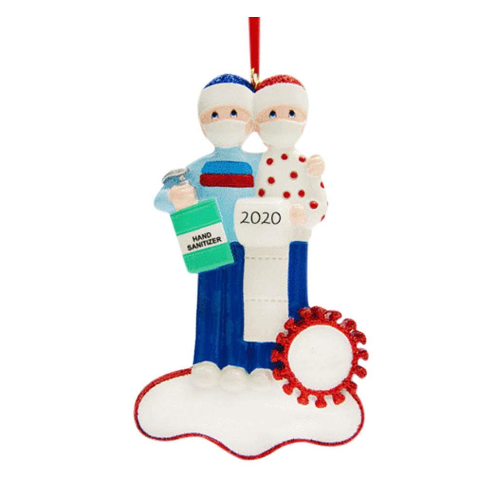 Personalized Survived Family Christmas Ornament 2020 - Custom Holiday Decor for Family Party, Tree & Home Decorations - Perfect for Christmas Gifts, Tree Trimming & Festive Family Gatherings