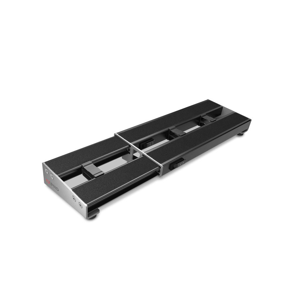 D'Addario XPND Single Row Pedalboard - Expandable Guitar Effects Pedal Board for Musicians | Perfect for Live Performances & Studio Recording