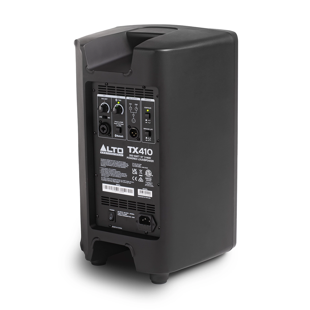 Alto Professional TX410 350 Watt 10 Inch Powered PA Speaker - Perfect for Live Music, DJ Performances, and Outdoor Events