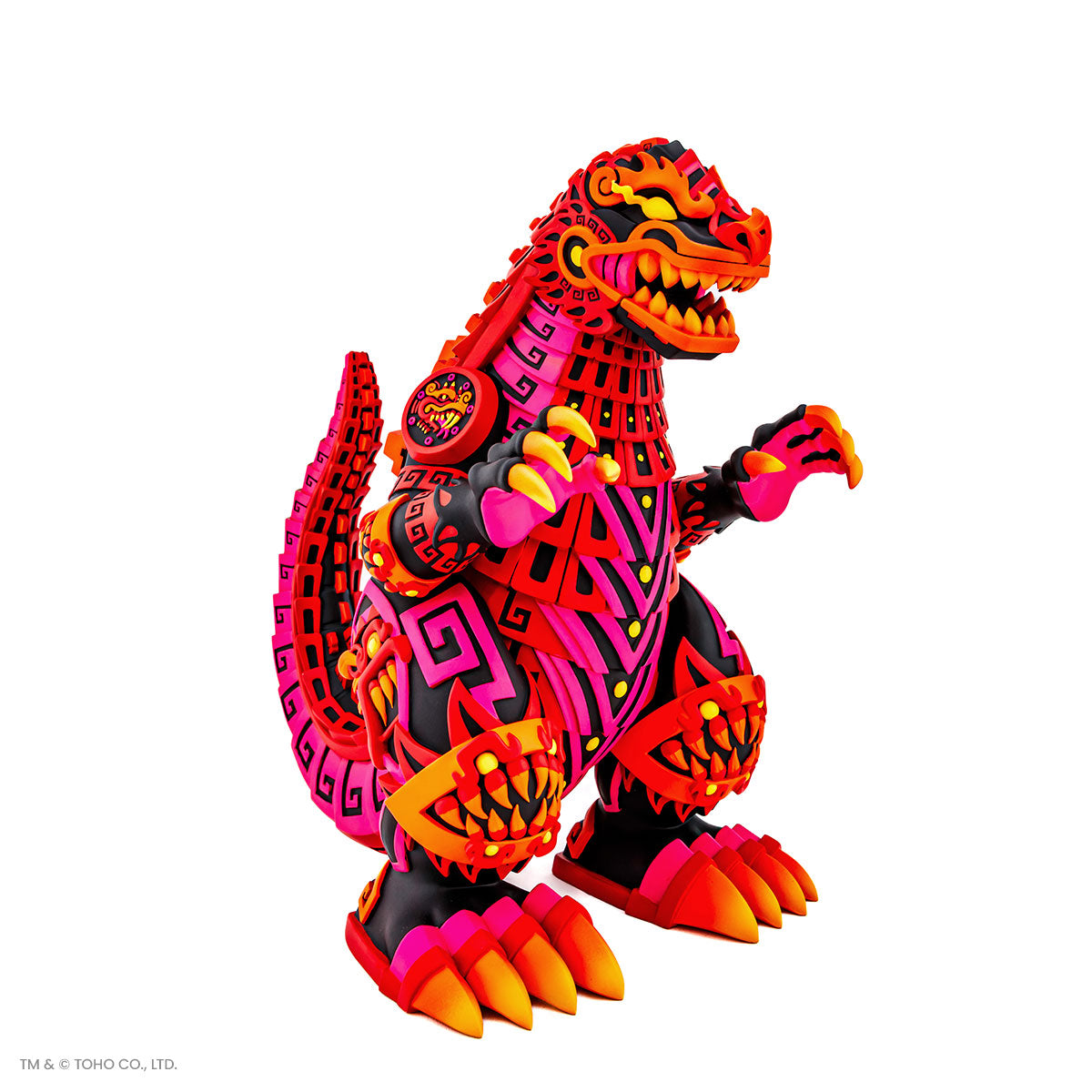 Godzilla Vinyl Designer Figure by Urban Aztec - Burning Variant Timed Edition - Collectible Toy for Anime Fans, Home Decor & Gift for Movie Lovers