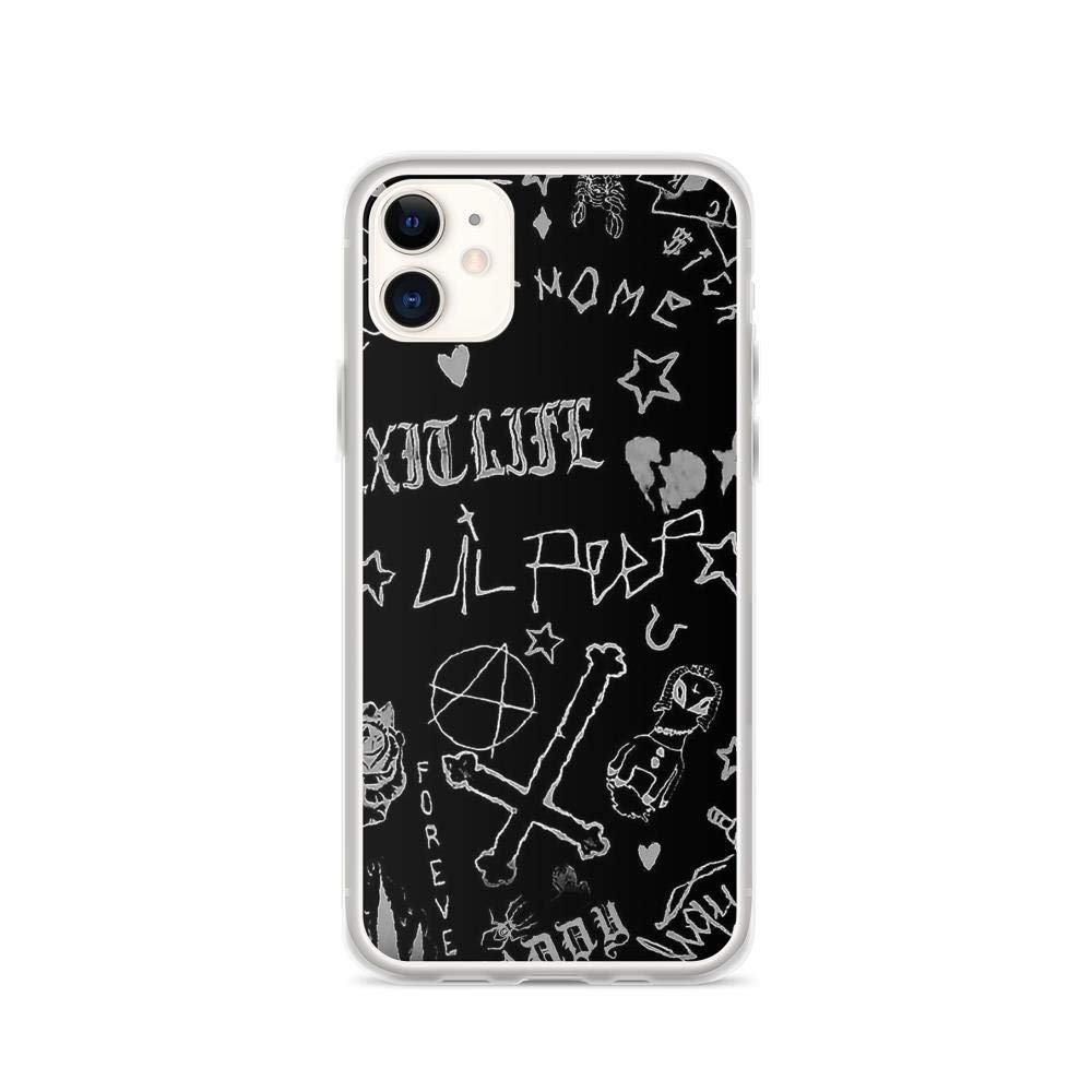 Lil Peep Love Lyrics Quote Clear iPhone Case - Compatible with iPhone 7/8/SE (2020) - American Singer Inspired Protective Phone Cover - Perfect for Music Fans & Trendy Style