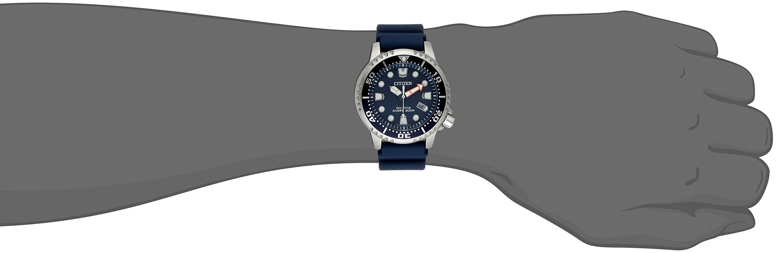 Citizen Promaster Eco-Drive Men's Dive Watch - ISO Certified 200M Water Resistant, Luminous Hands & Markers, Rotating Bezel, Blue Dial Stainless Steel (Model BN0151-09L) - Perfect for Scuba Diving, Snorkeling & Water Sports