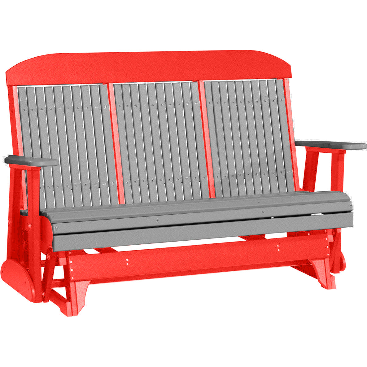 Gray on Red