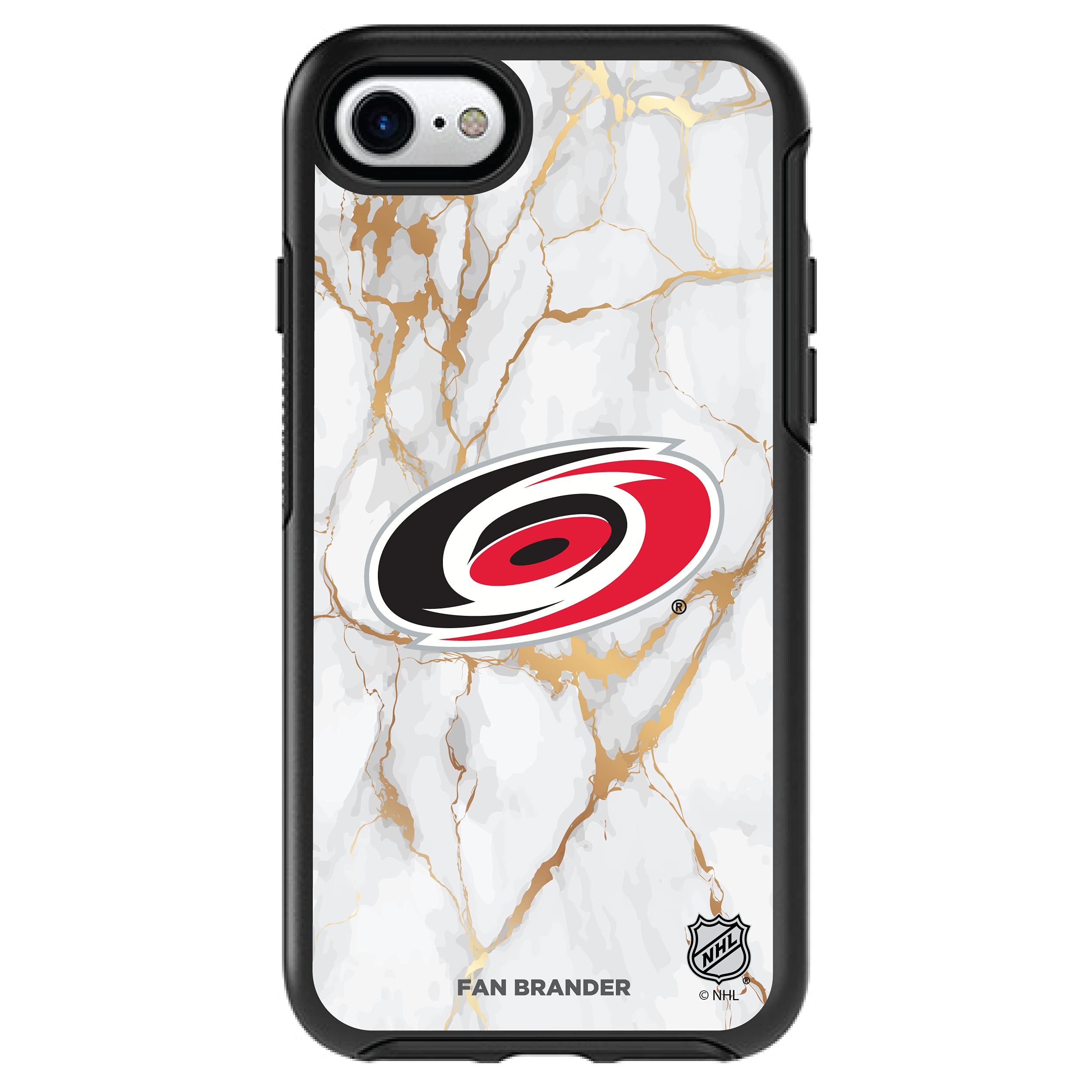 NHL OtterBox Symmetry iPhone Case - White Marble Design for Sports Fans
