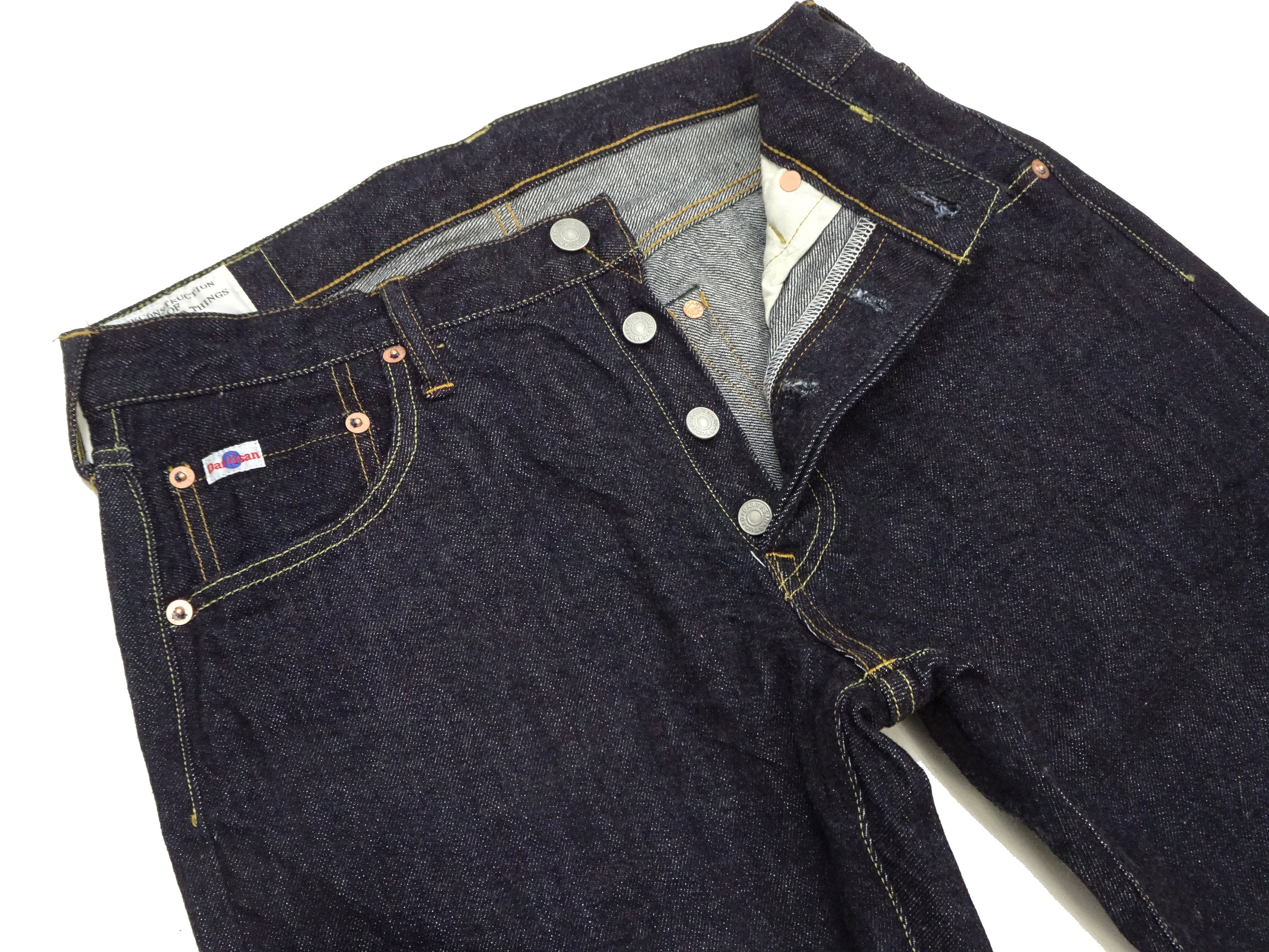 Studio D'artisan Men's Relaxed Tapered Fit Jeans - 12oz Japanese Denim Lightweight Comfortable SD 508 One Wash for Casual Wear & Everyday Outfits