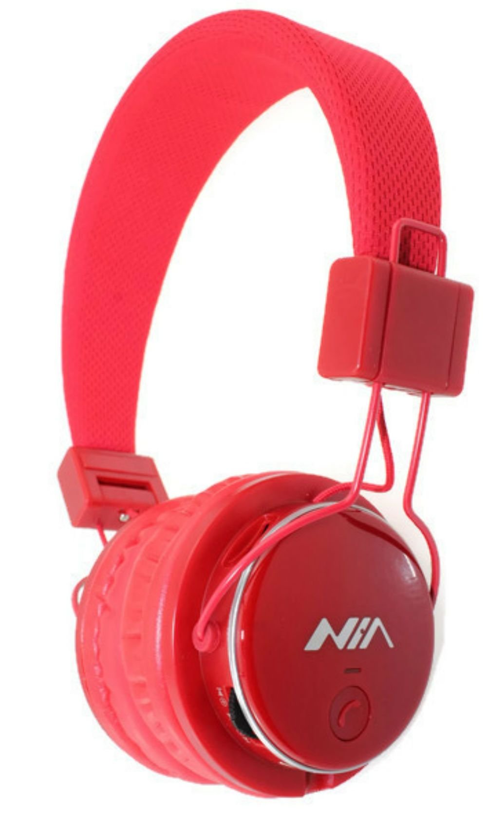 Ameego Foldable Bluetooth Headphones with Mic, Micro SD/TF Card Slot, FM Radio & 3.5mm AUX - Wireless/Wired Stereo Headset with Volume Control & APP for Smartphone, Tablet, PC, Laptop, Gaming (Red) - Perfect for Commuting, Workouts & Home Entertainment