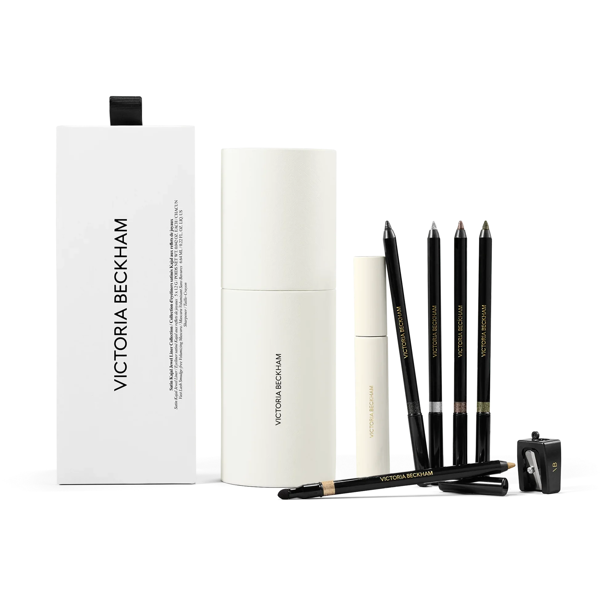 Luxury Satin Kajal Eyeliner Set - Waterproof & Smudge-Proof Kohl Kajal Jewel Liner Collection for Dramatic Eye Makeup | Perfect for Parties, Weddings & Special Occasions