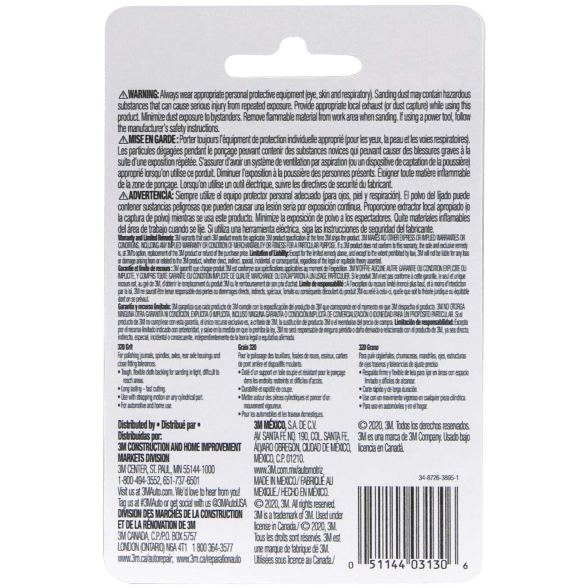 3M 03130 Extra Fine Abrasive Cloth Sanding Roll, 1
