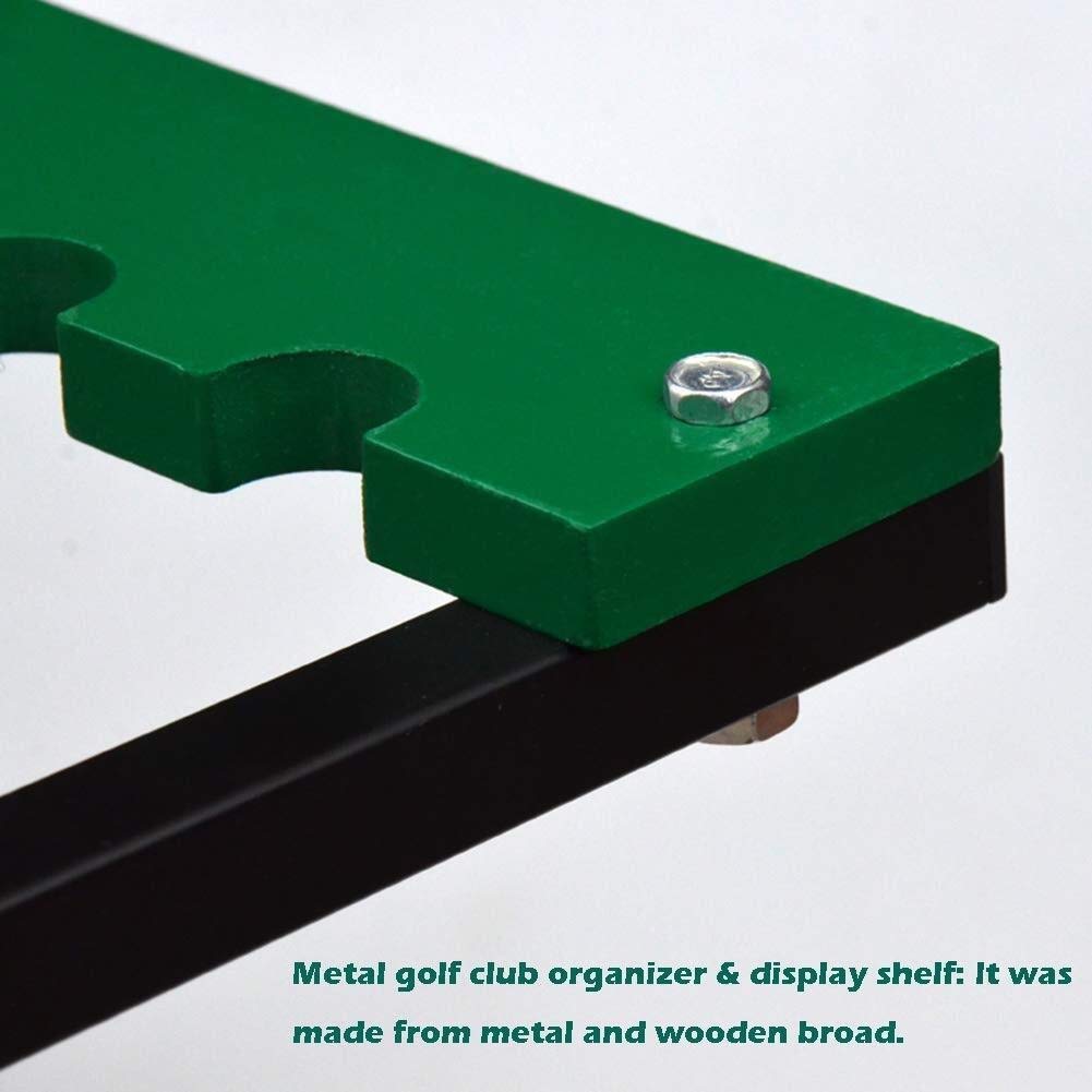 13-Hole Golf Club Display Stand - Metal Golf Club Organizer & Storage Rack for Home, Office, or Golf Course - Golf Club Holder with Durable Metal Construction for Easy Access and Organization