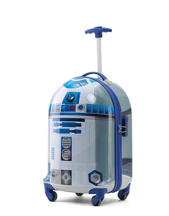 Star Wars SW025 R2D2 20-Inch Small Carry-On Suitcase - White & Blue Luggage for Travel, Cosplay & Star Wars Fans - Perfect for Conventions, Air Travel & Collectors