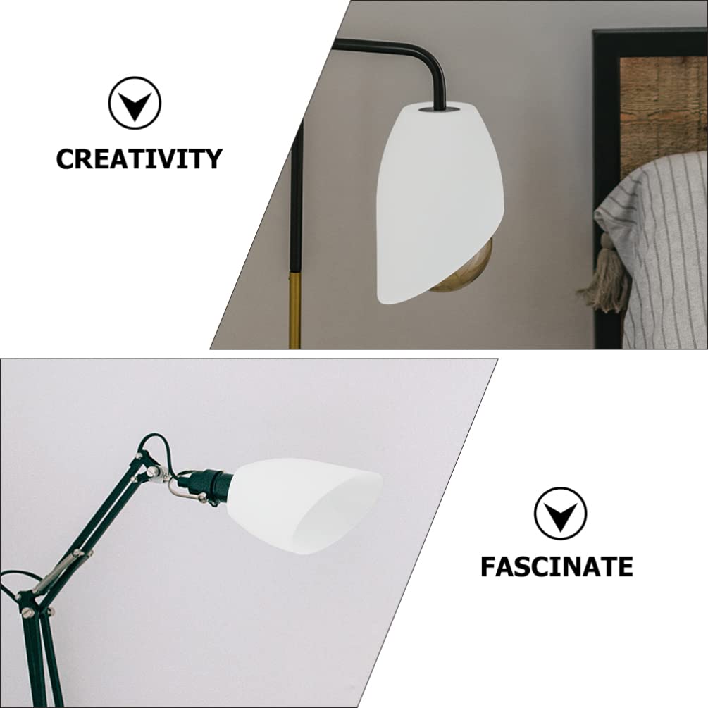 FOMIYES 2-Pack Horseshoe Shaped Plastic Lamp Shades - Replacement Lampshades for Floor Lamps, Table Lights, Chandeliers & Wall Sconces - Durable Home Lighting Accessories for Bedroom, Living Room & Office Decor