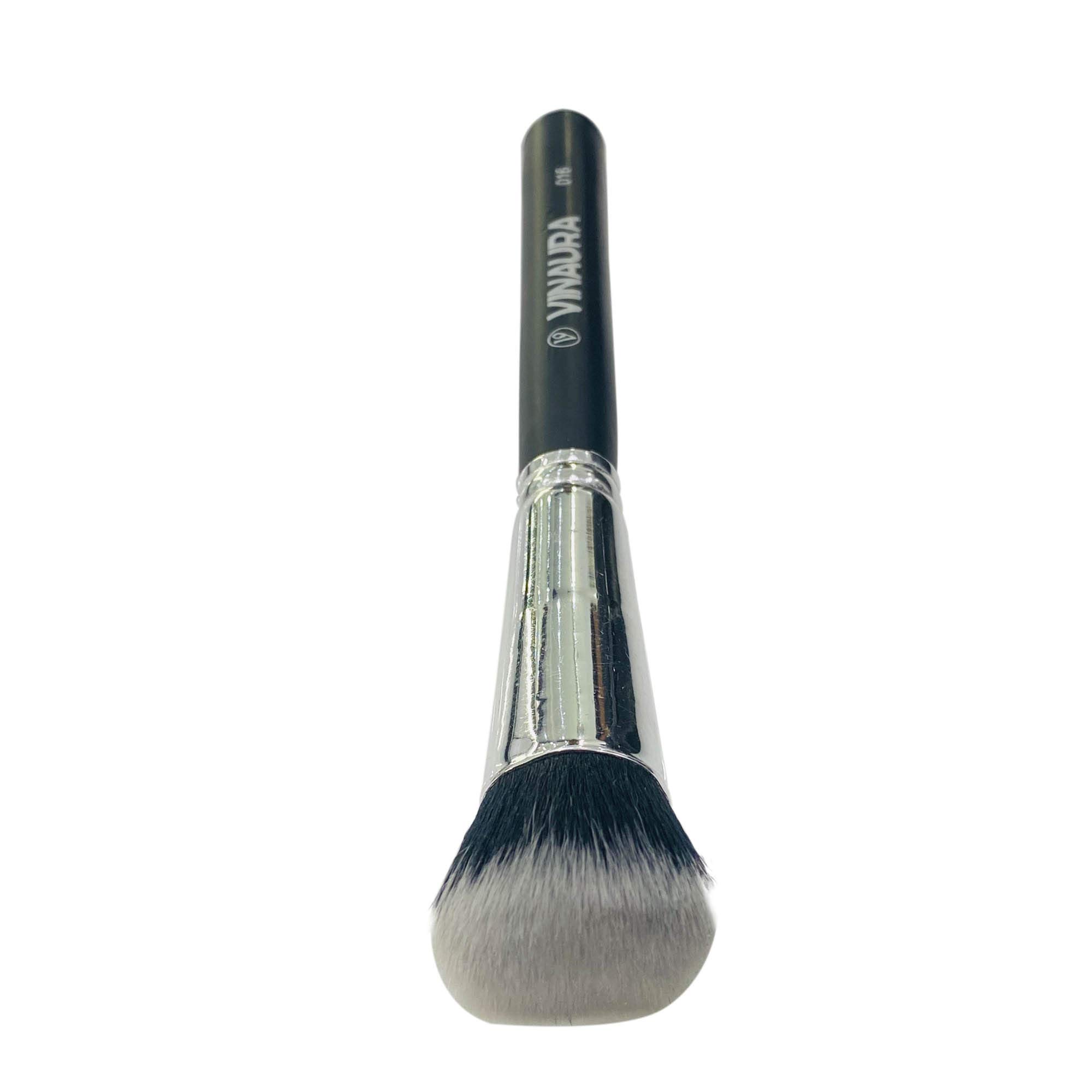 VINAURA Pro Buffing Brush - Dual Fiber Foundation & Blending Brush for Flawless Makeup Application - Perfect for Powder, Contour, Blush & Liquid Foundation - Ideal for Professional & Everyday Makeup