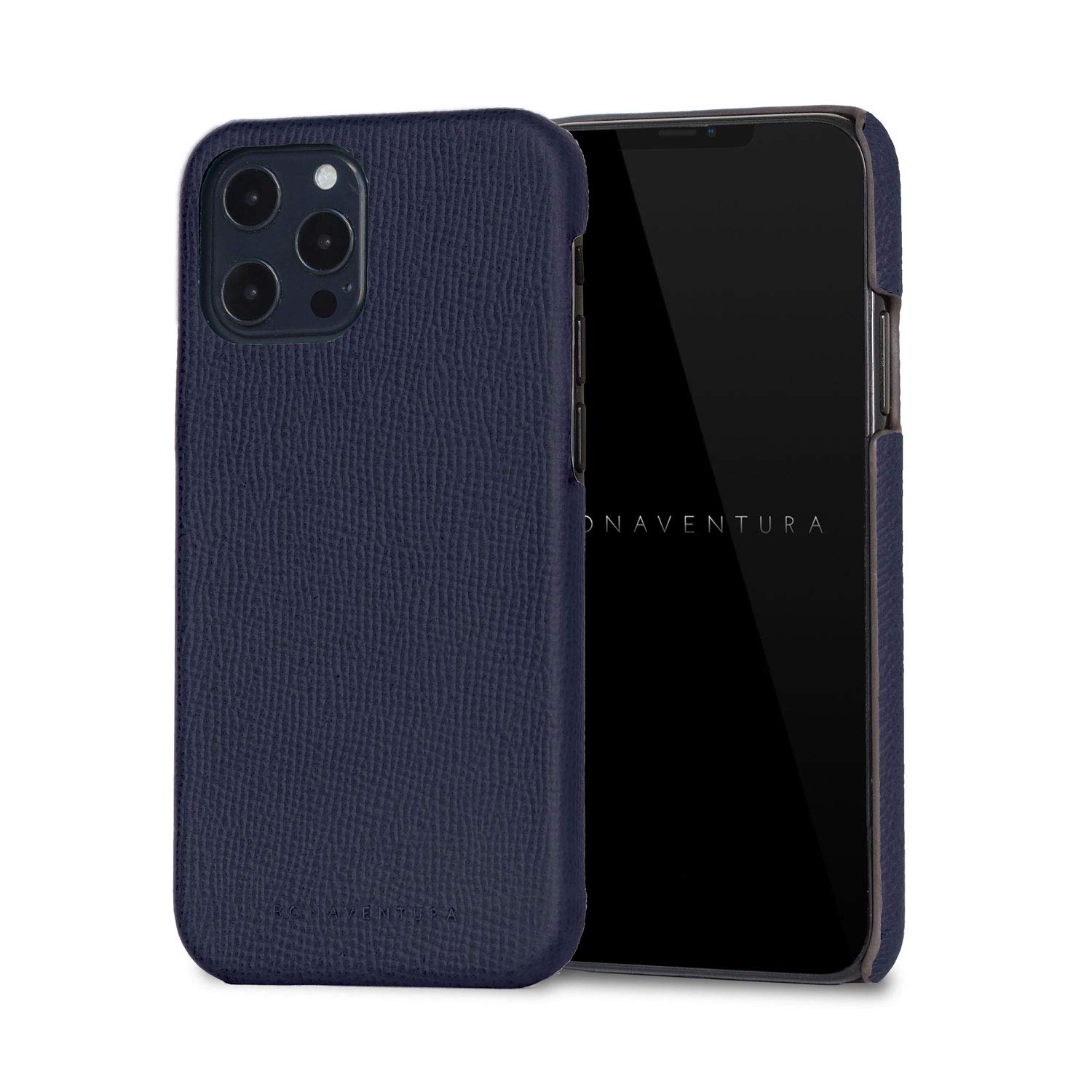 BONAVENTURA Noblessa iPhone 12/12 Pro Case - Navy Blue Protective Back Cover | Slim Fit, Shockproof Design for Everyday Use & Travel