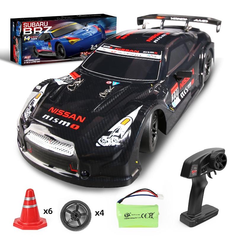 1:16 Scale 4WD Drift RC Toy Car with 2.4GHz Remote Control - Compact Design, Black - Perfect for Indoor Racing and Drift Practice