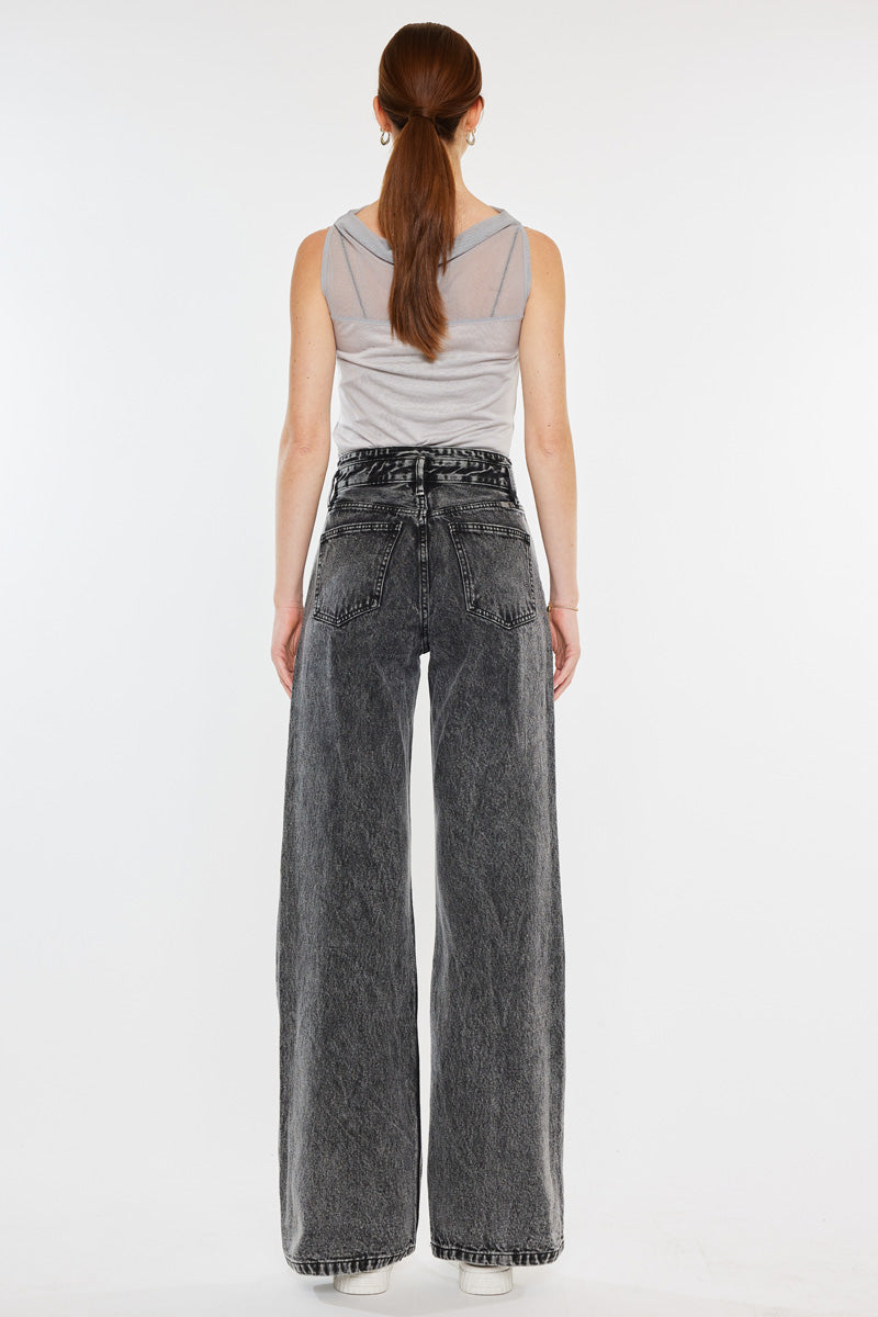Raila Ultra High Rise 90's Flare Jeans for Women - Vintage Retro Denim Pants with Stretch - Perfect for Casual Outfits, Date Nights & 70s Style Looks
