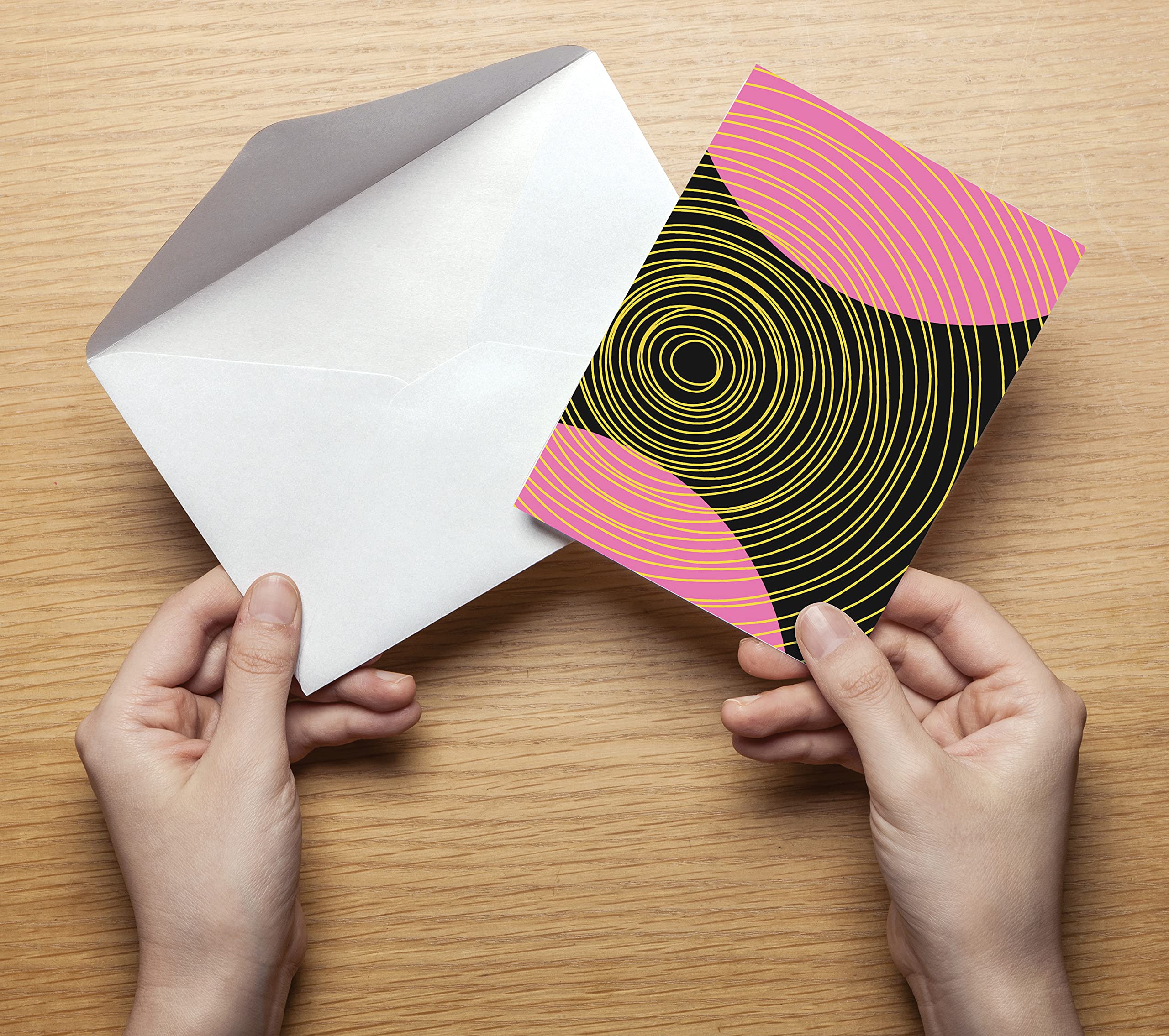 100-Pack All Occasion Greeting Cards with Envelopes - 4x6 Inch Blank Note Cards Set, 6 Modern Abstract Art Designs for Thank You, Birthday & Holiday Cards - Perfect for Office, Home & Party Use