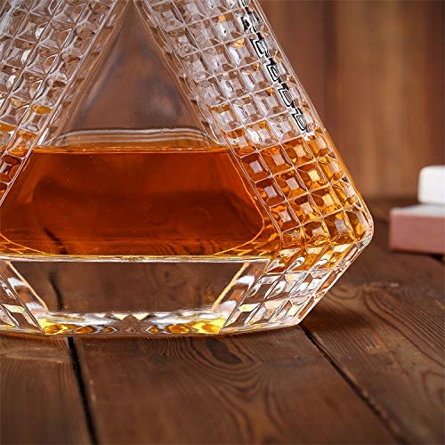 Premium Engraved Scotch Decanter Set with Glasses - Personalized Whiskey Decanter Gift Set for Men - Elegant Barware for Home, Office & Special Occasions