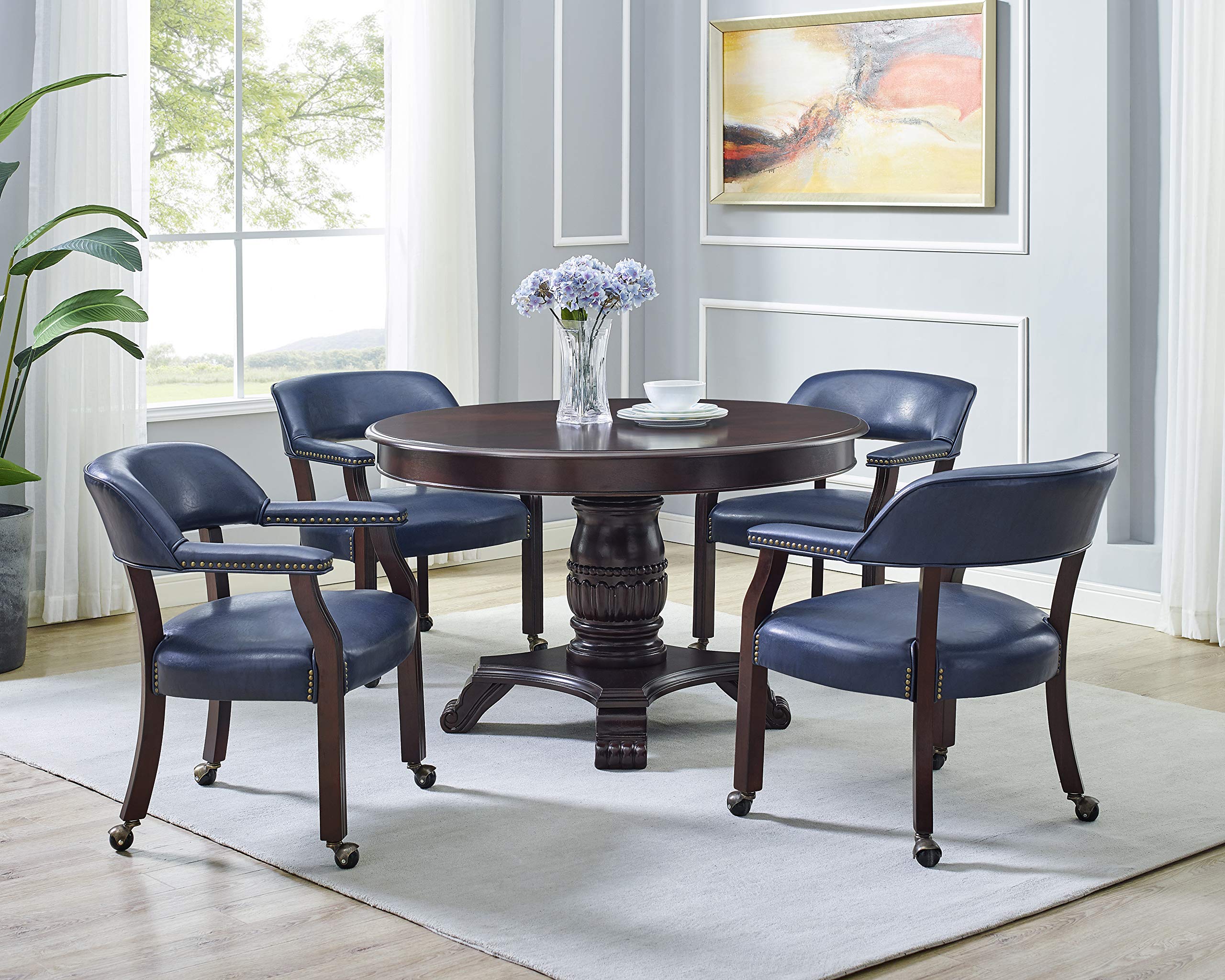 Steve Silver Tournament Arm Casters Chair - 25