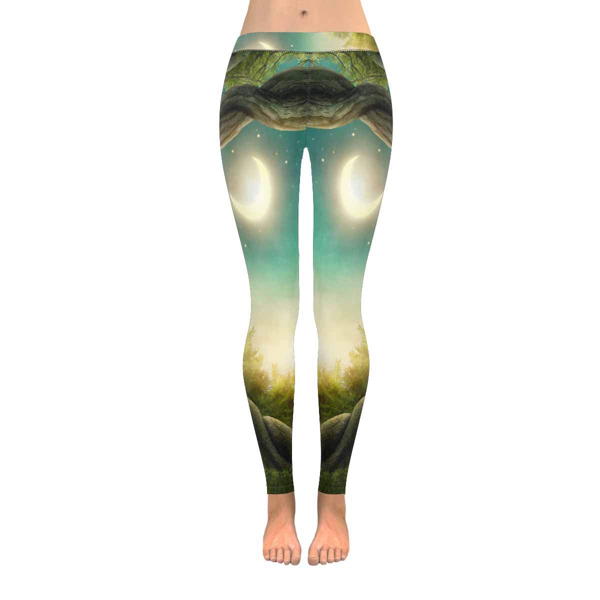 InterestPrint Women's Fashion Print Yoga Pants - Soft Slim Low Rise Leggings with Egg Sandwich Design | Perfect for Yoga, Gym & Casual Wear