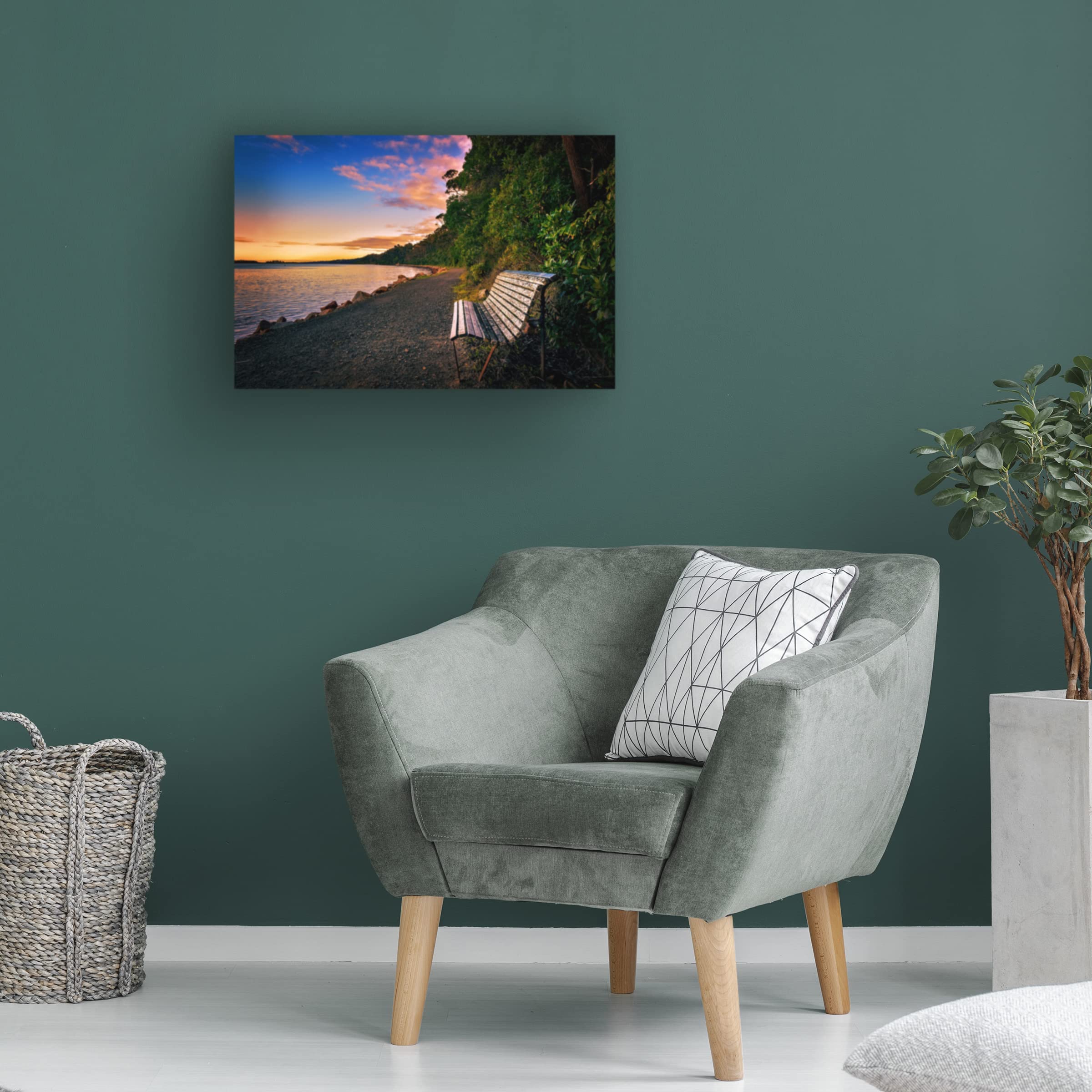 Trademark Fine Art 'Watching The Dawn' Canvas Wall Art by Tracie Louise - Modern Home Decor for Living Room, Bedroom & Office