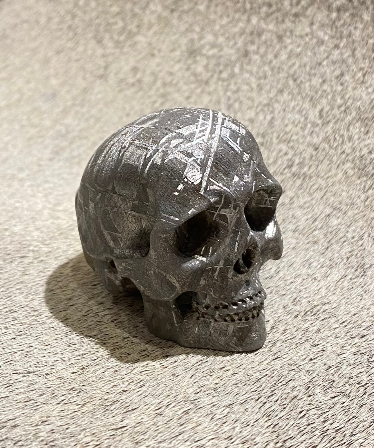 Genuine Gibeon Meteorite Skull - Unique Collectible & Spiritual Artifact for Meditation, Home Decor & Gift Ideas