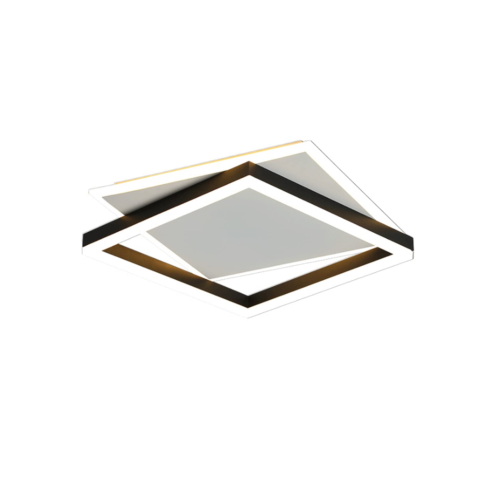 DEORBOB 58W Dimmable LED Ceiling Light - Modern Round Acrylic Fixture (50cm) for Kitchen, Living Room, Bedroom & Hallway - Energy Saving Bright Lighting for Home & Office Spaces
