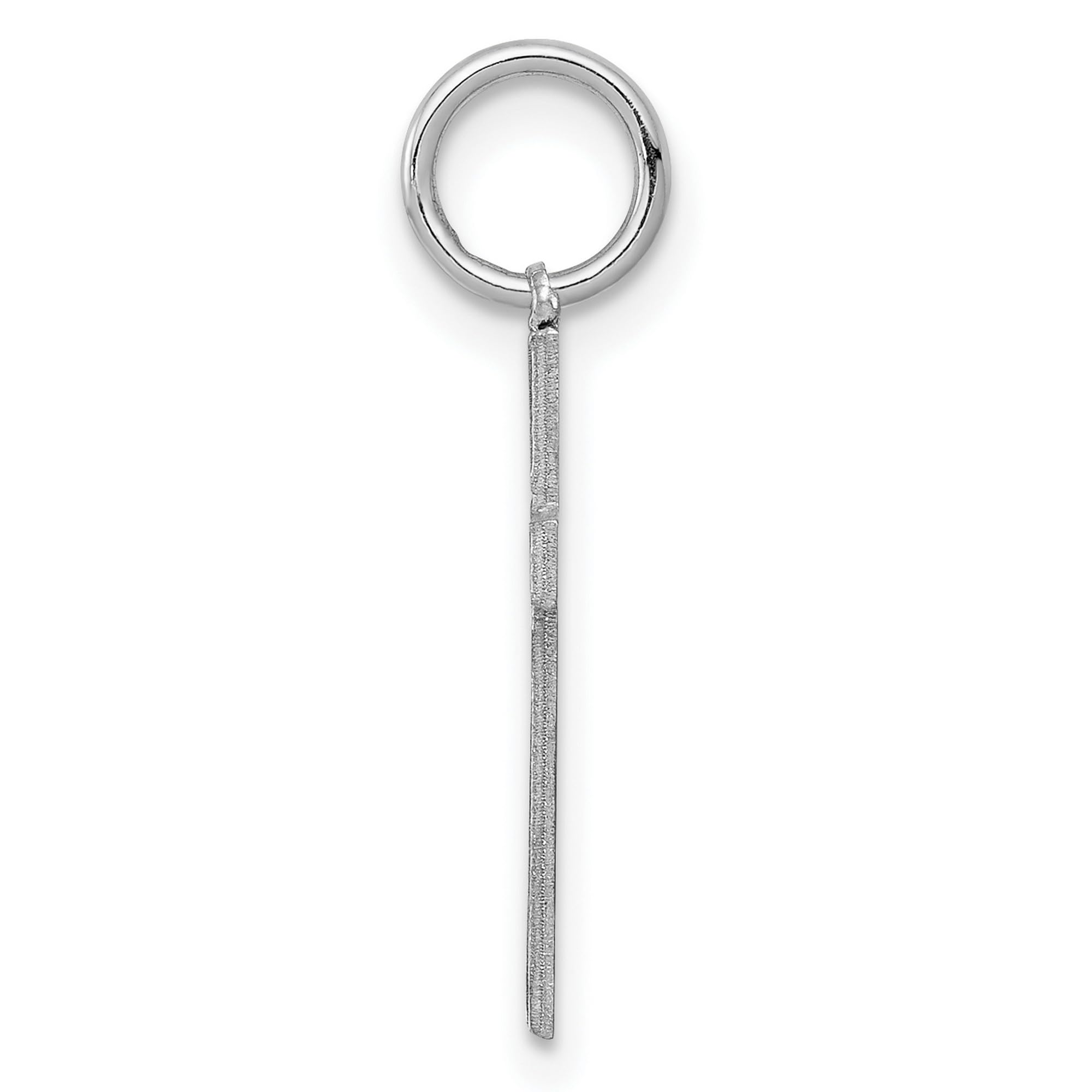 16mm x 10mm Sterling Silver Laser Engraved Cross Charm Pendant - Perfect for Necklaces, Bracelets & Gifts for Baptism, Confirmation & Religious Occasions