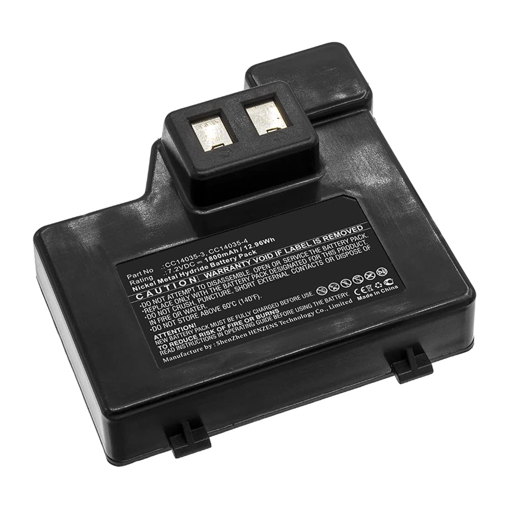 Synergy Digital Printer Battery for Zebra Cameo 2 - Ni-MH 7.2V 1800mAh High Capacity Replacement (Compatible with Zebra CC14035-3) - Perfect for Warehouse Barcode Labeling & Retail Printing