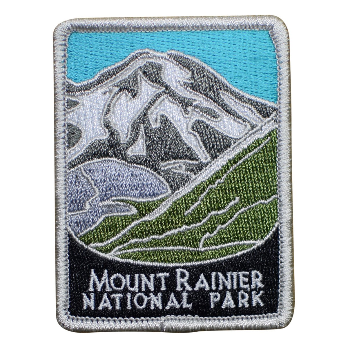 Mount Rainier National Park Iron-On Patch - Washington Volcanic Mountain Embroidered Badge for Jackets, Backpacks & Hiking Gear